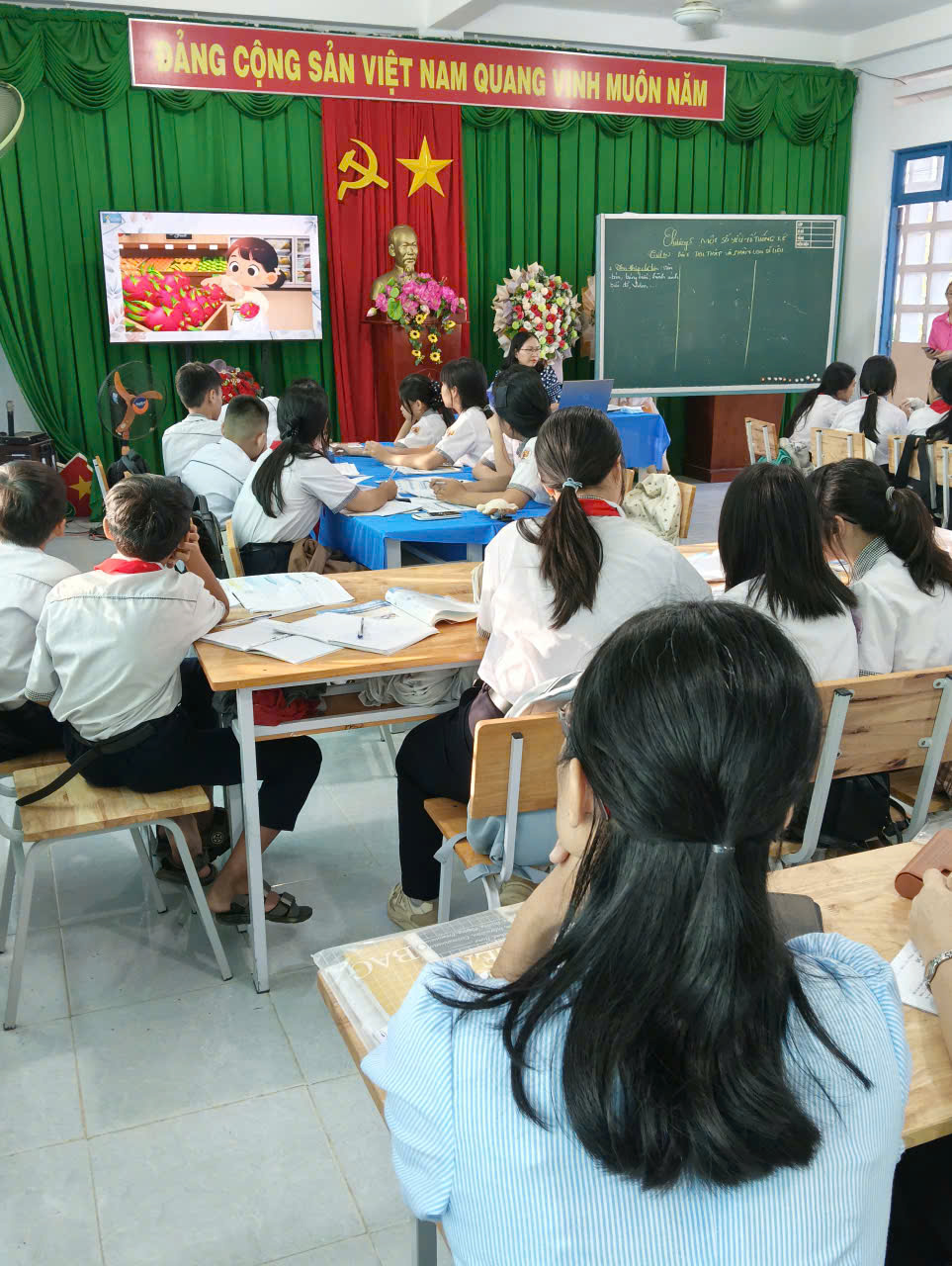 Tiết dạy chuyên đề cấp trường tổ toán - tin