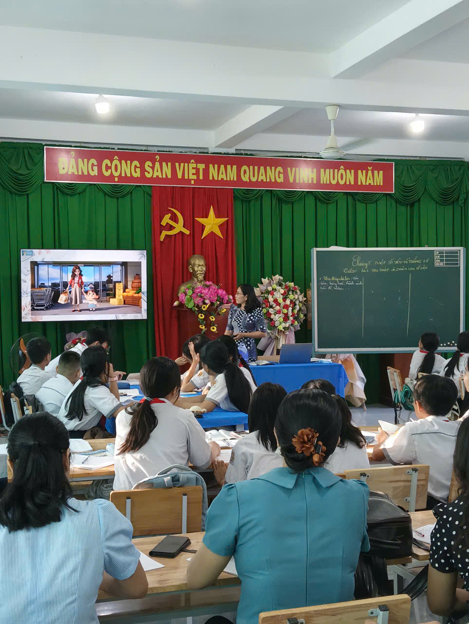 Tiết dạy chuyên đề cấp trường tổ toán - tin