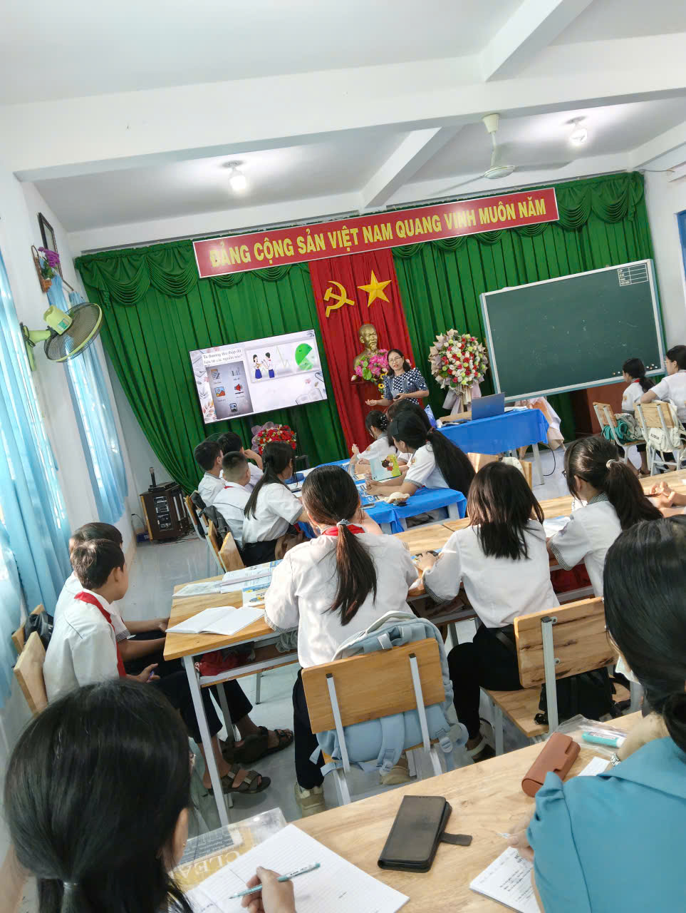 Tiết dạy chuyên đề cấp trường tổ toán - tin