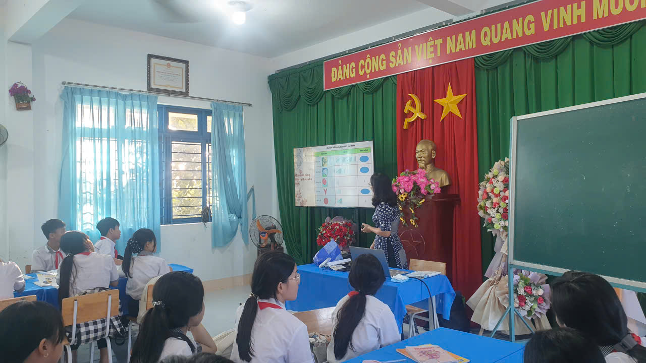 Tiết dạy chuyên đề cấp trường tổ toán - tin